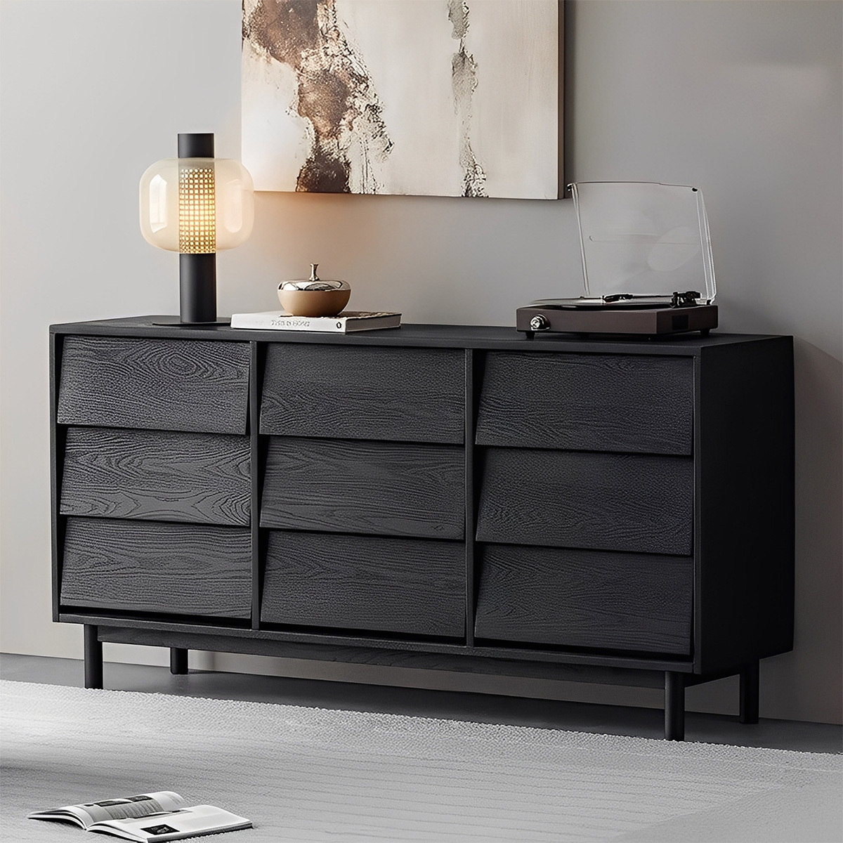 Woody Auraブラックマルチチェスト