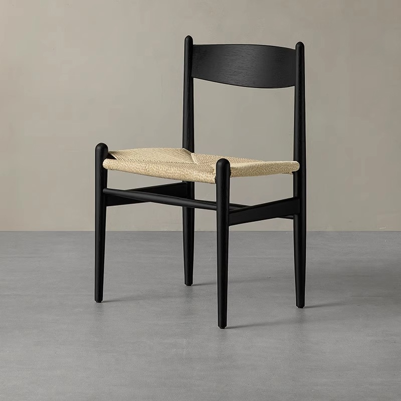 Woody Auraペーパーコードダイニングチェア | 端正な編み座が生む軽快