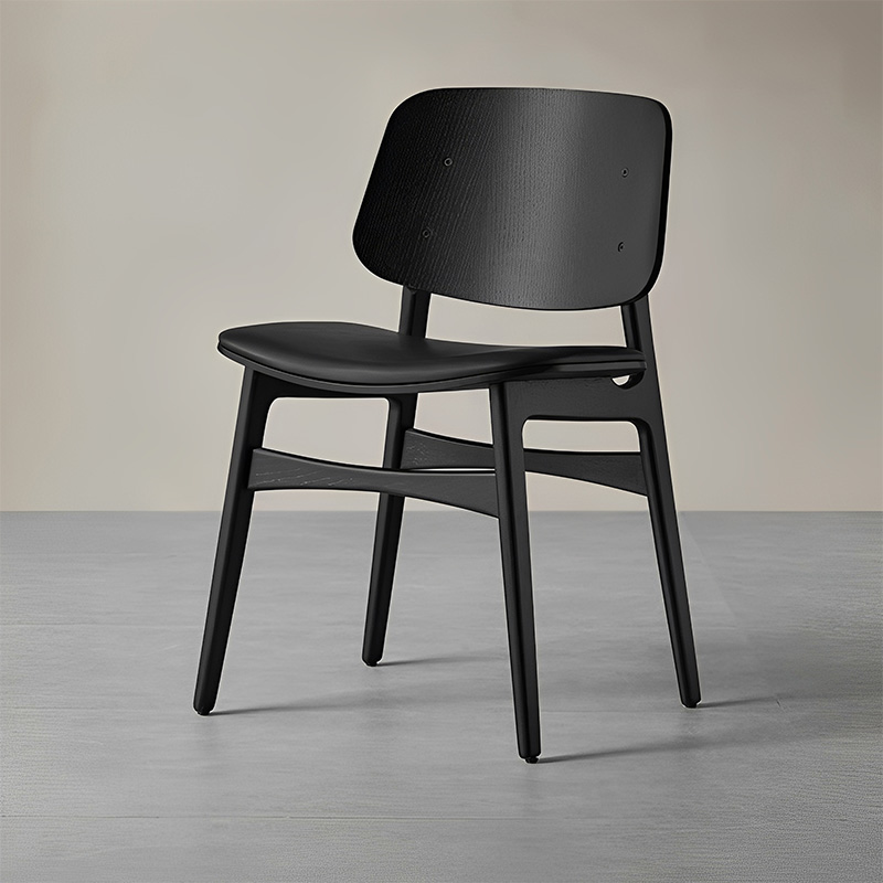 Woody AuraPUレザーワイドダイニングチェア