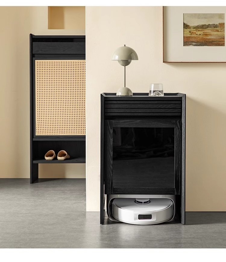 Woody Auraロボット掃除機収納キャビネット | ロボット掃除機に