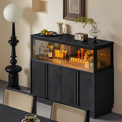 Woody Aura天然木ツートンカラーサイドボード – CAGUUU