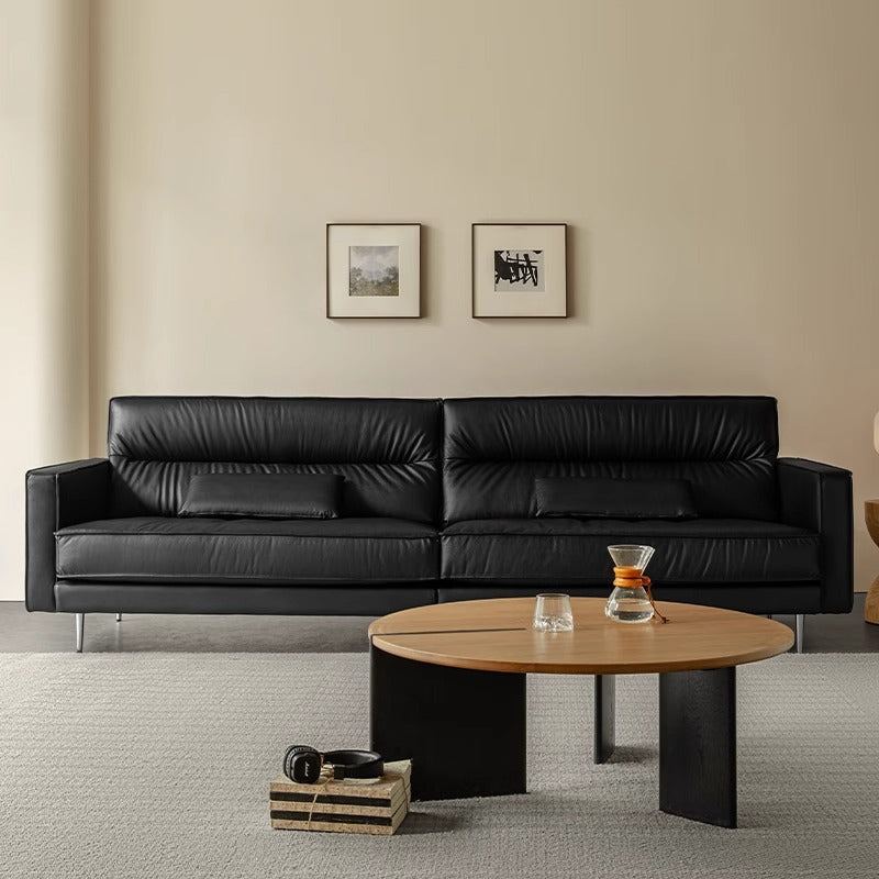 Woody Aura本革ブラックソファ【カスタマイズ可】 – CAGUUU