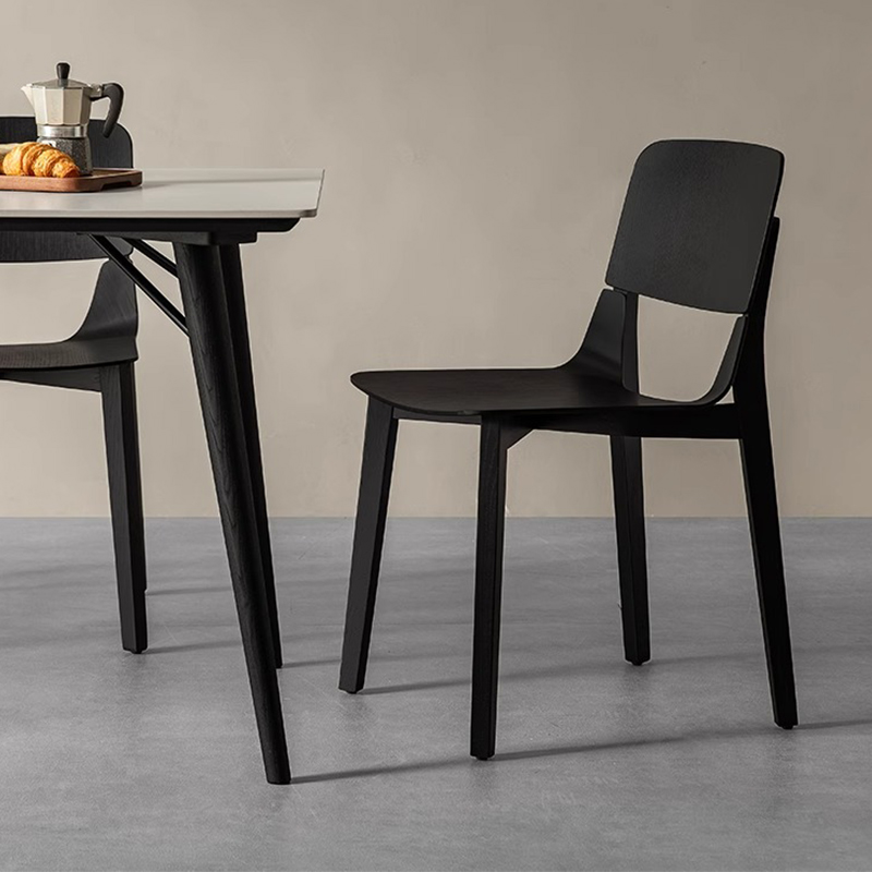 Woody Auraホワイトオーク材 モダンナチュラルダイニングチェア