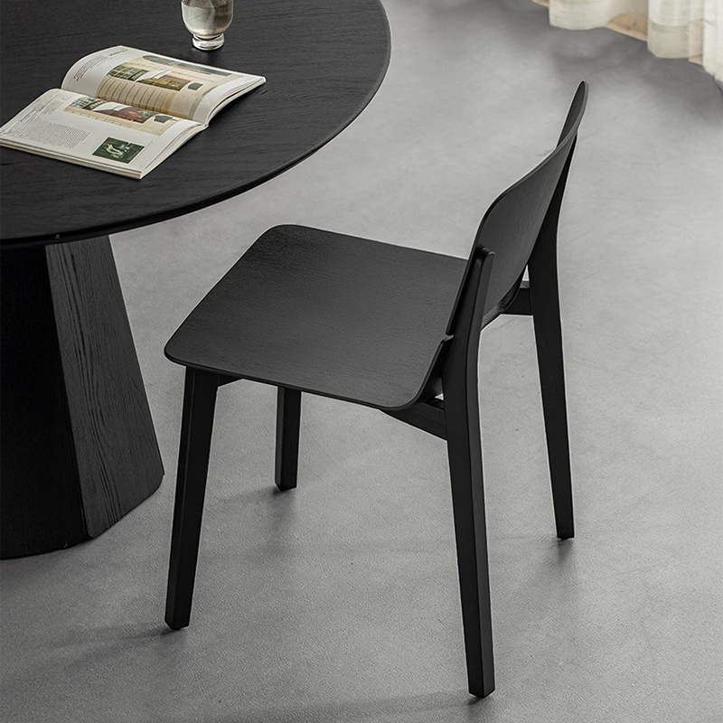 Woody Auraホワイトオーク材 モダンナチュラルダイニングチェア