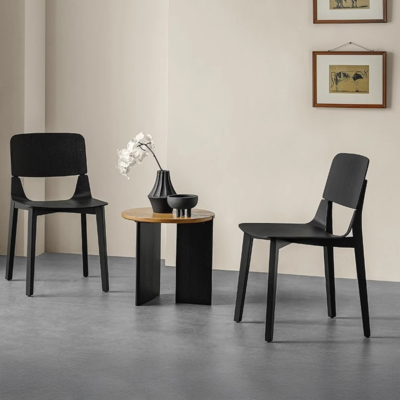 Woody Auraホワイトオーク材 モダンナチュラルダイニングチェア