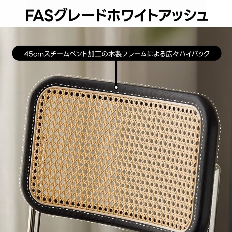 Woody Auraラタン調モダンチェア