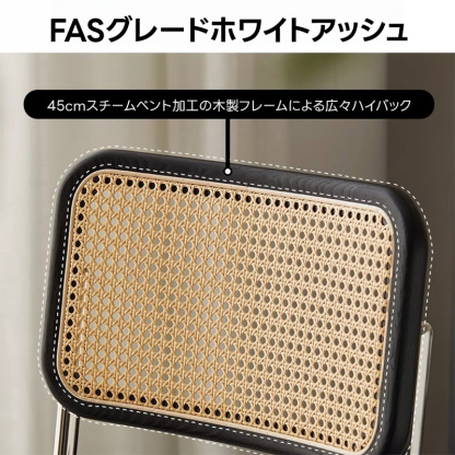 Woody Auraラタン調モダンチェア