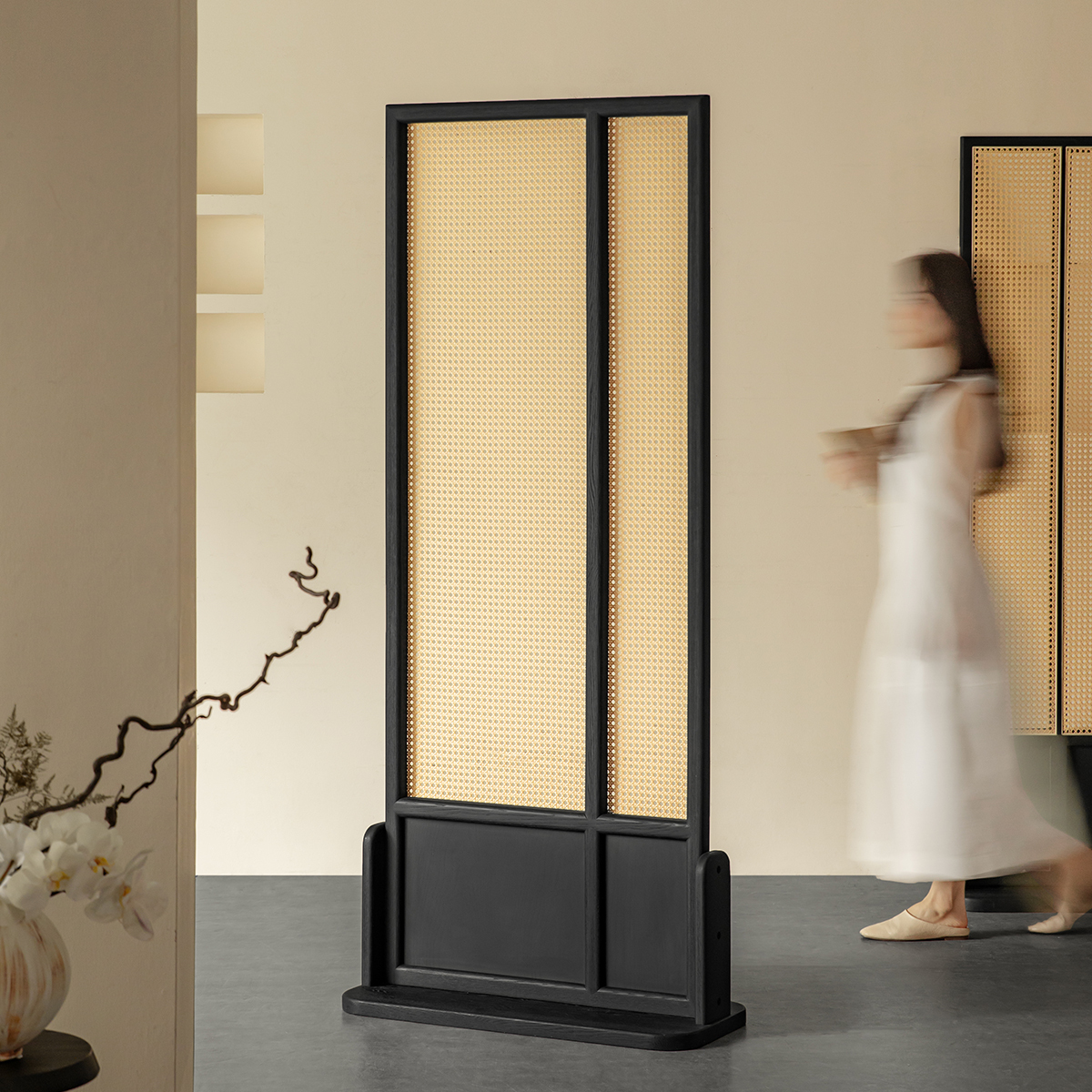 Woody Auraラタン調パーティション