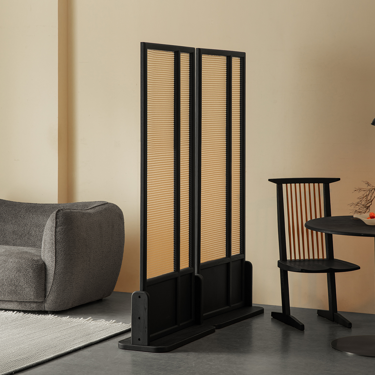 Woody Auraラタン調パーティション