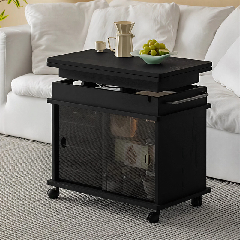 Woody Auraモダンリフトアップ式ローテーブル