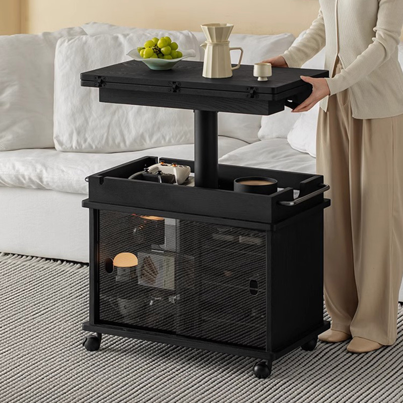 Woody Auraモダンリフトアップ式ローテーブル