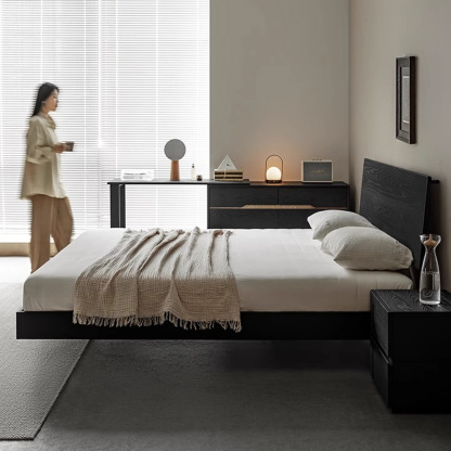 Woody Auraモダンエレガンスフロートベッド