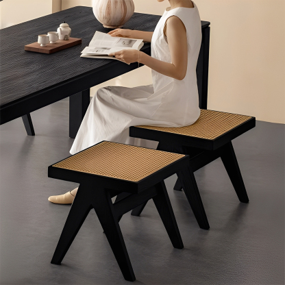 Woody Auraラタン調木製スツール – CAGUUU