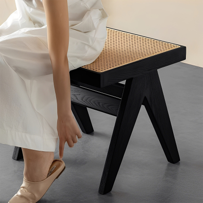 Woody Auraラタン調木製スツール – CAGUUU