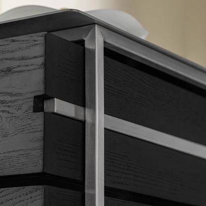 Woody Aura両面引き出し木製キャビネット