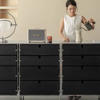 Woody Aura両面引き出し木製キャビネット