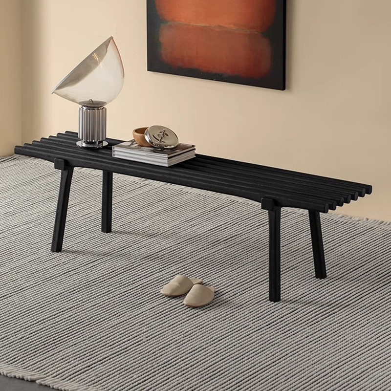 Woody Auraボート型木製ロングベンチ