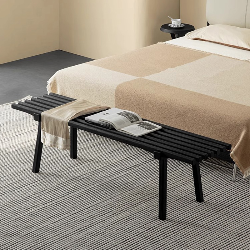 Woody Auraボート型木製ロングベンチ