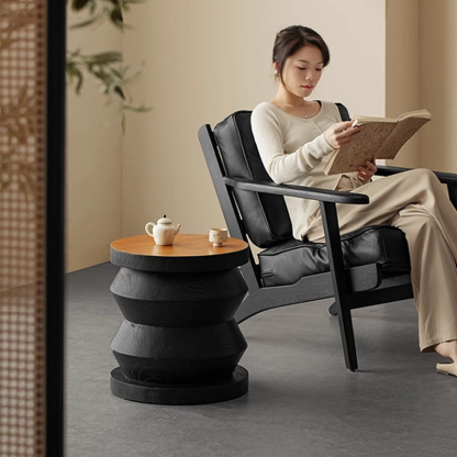 Woody Aura木製サイドテーブル