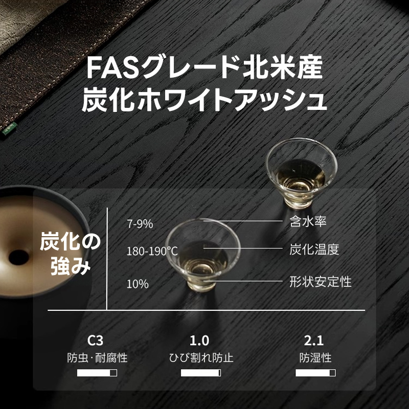 Woody Aura ミニマルデザインキャビネット