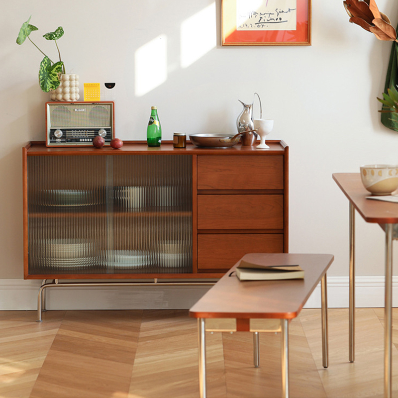 天然木レトロキャビネット