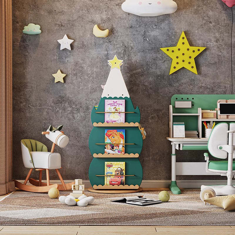 子ども用クリスマスツリーデザイン本棚