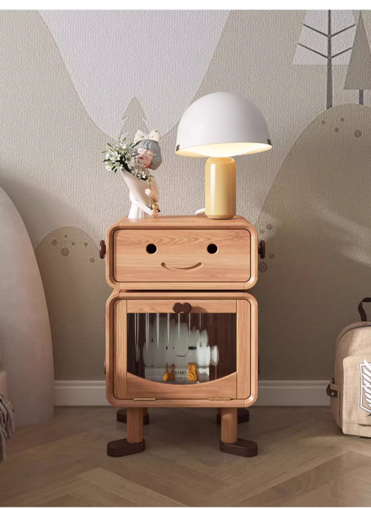 子ども用ロボットデザインナイトテーブル | 遊び心を刺激するユニーク