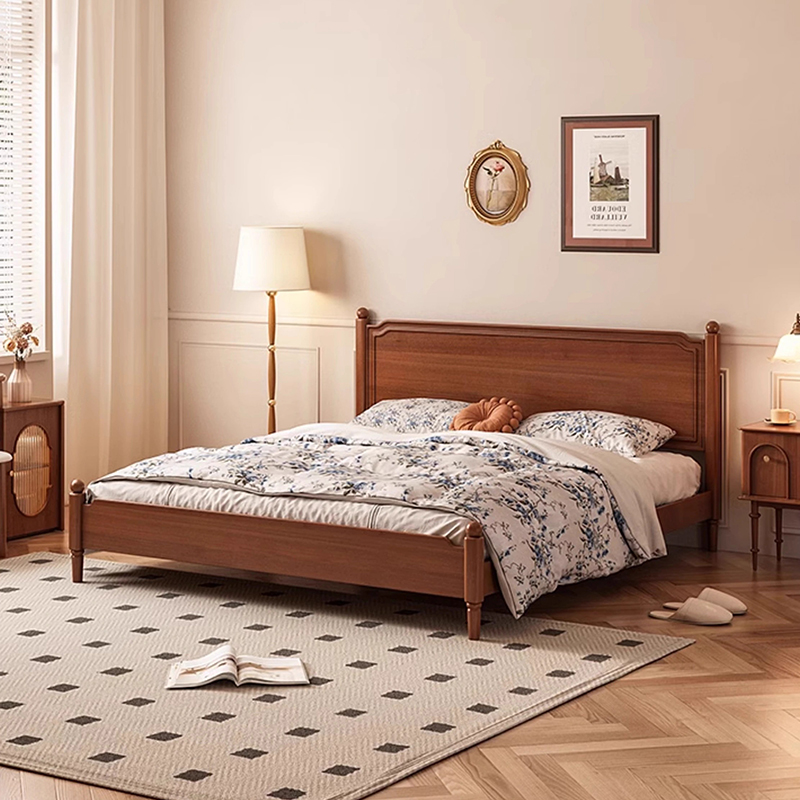 ツゲ材 レトロシンプルベッド