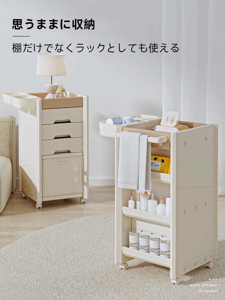 キャスター付きサイドテーブル