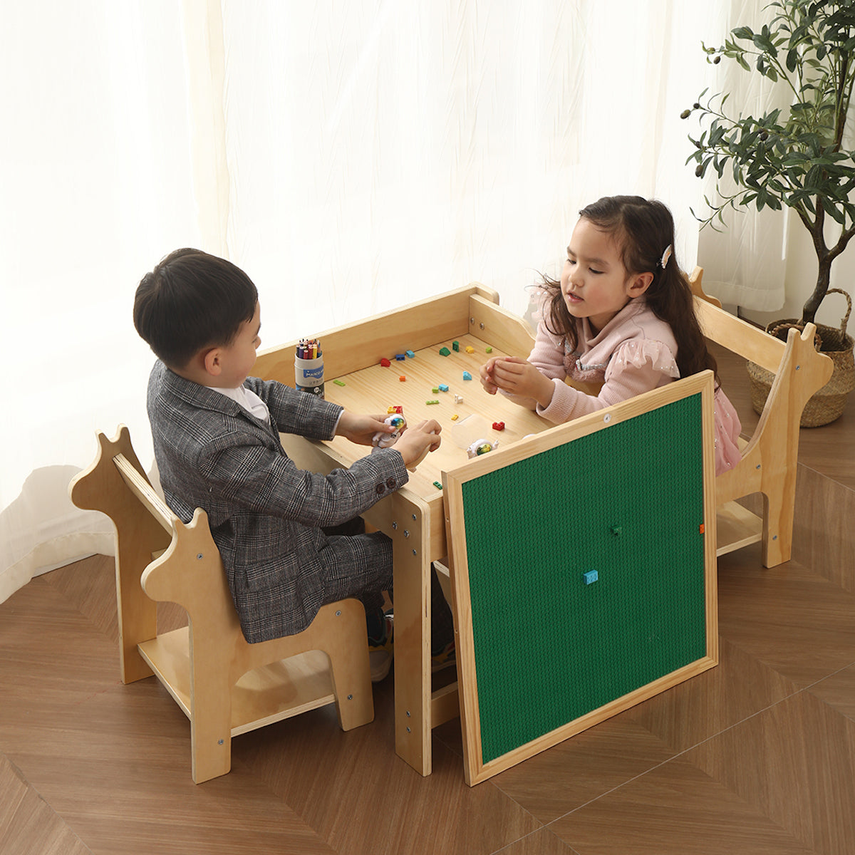 子ども用多目的ブロックテーブル