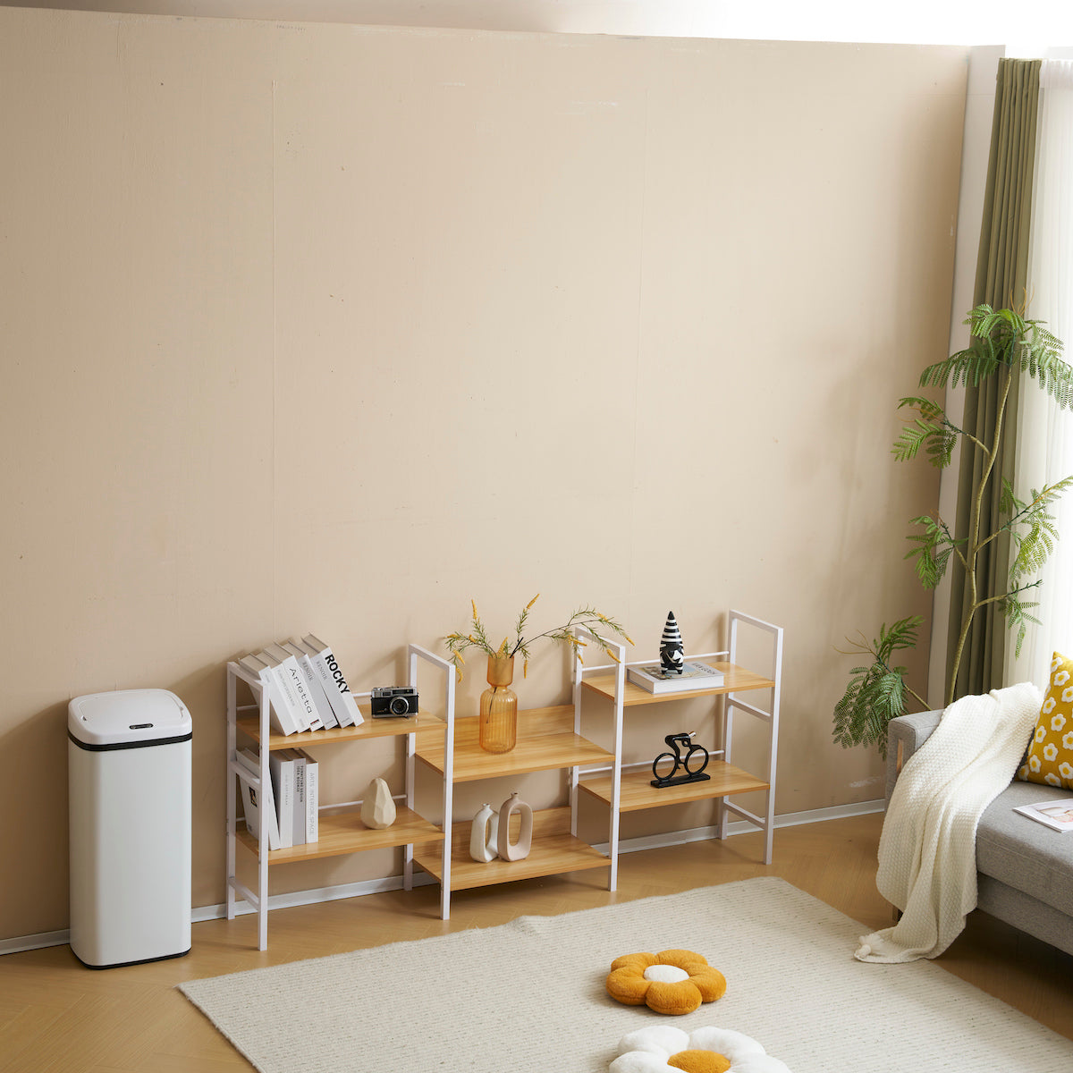 北欧風大量収納オープンラック – CAGUUU