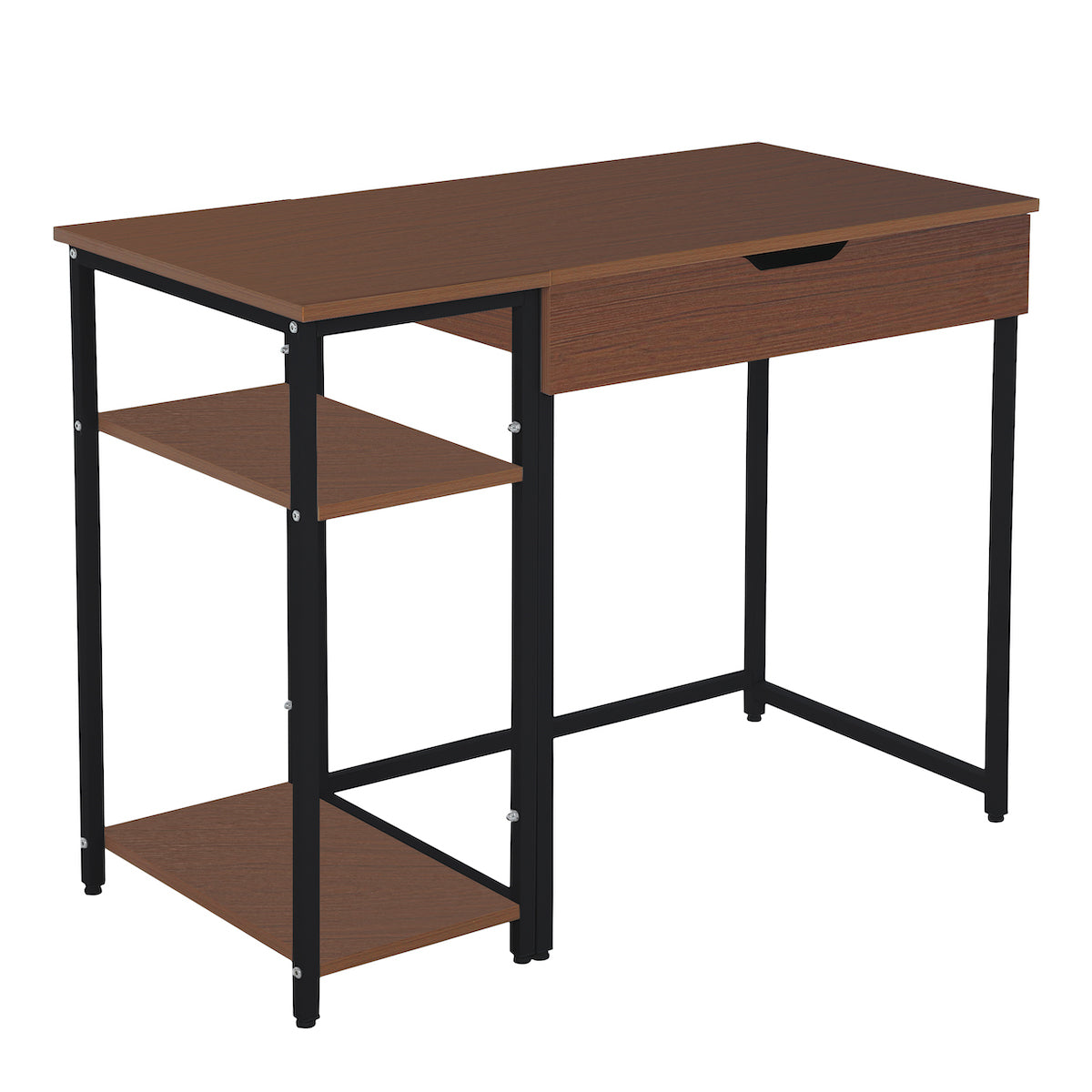 木製3段ラック付きデスク – CAGUUU