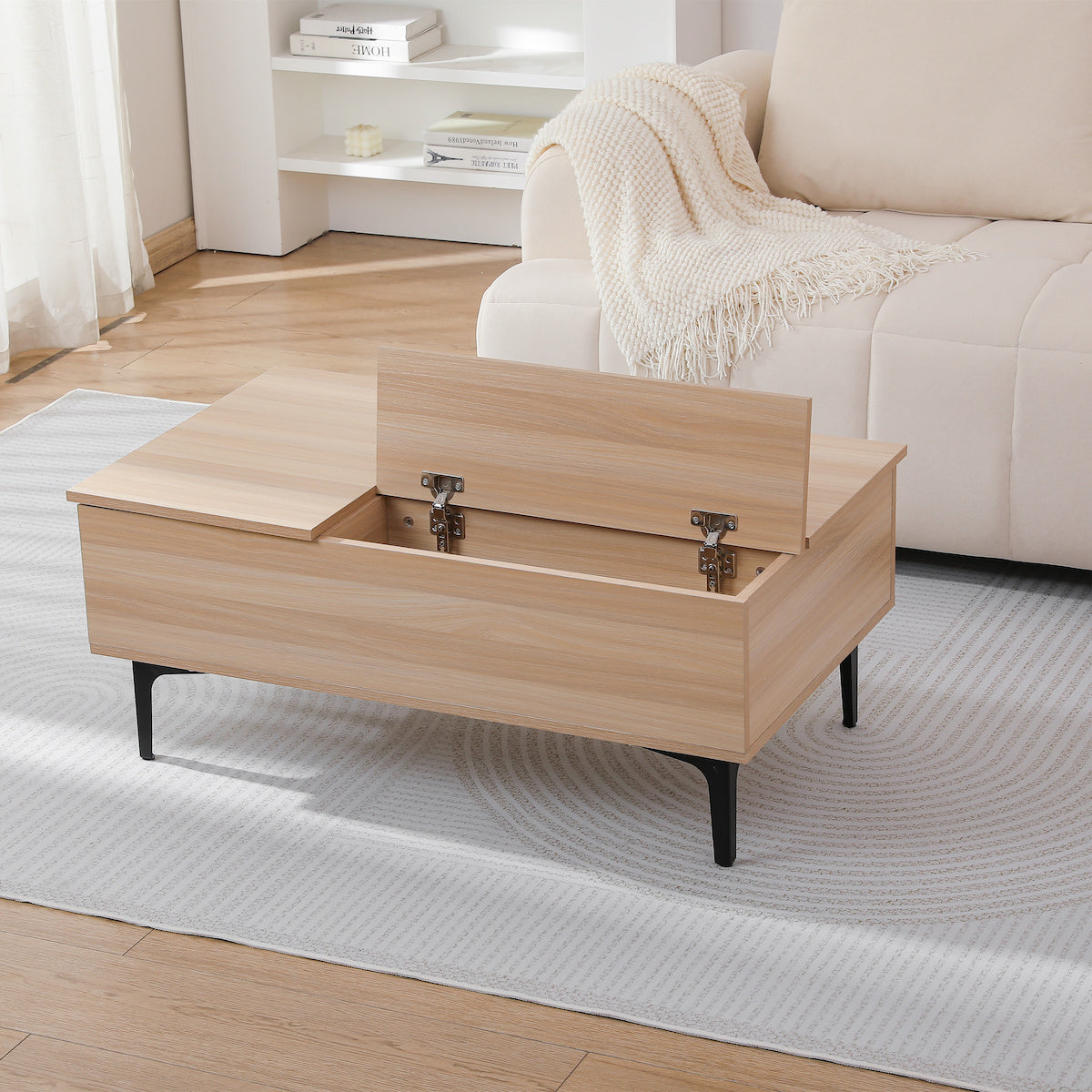 アシュレイ　ローテーブル　昇降テーブル　収納　ヴィンテージ　輸入家具 アシュレイローテーブル昇降テーブル収納ヴィンテージ輸入家具