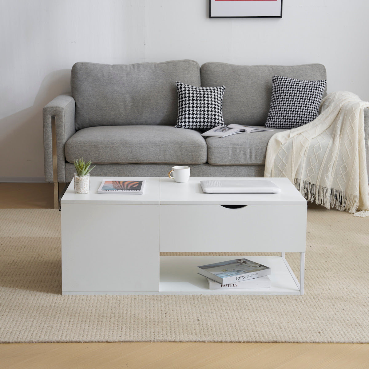 モダン ローテーブル スクエア型 ウォールナット スクエアテーブル