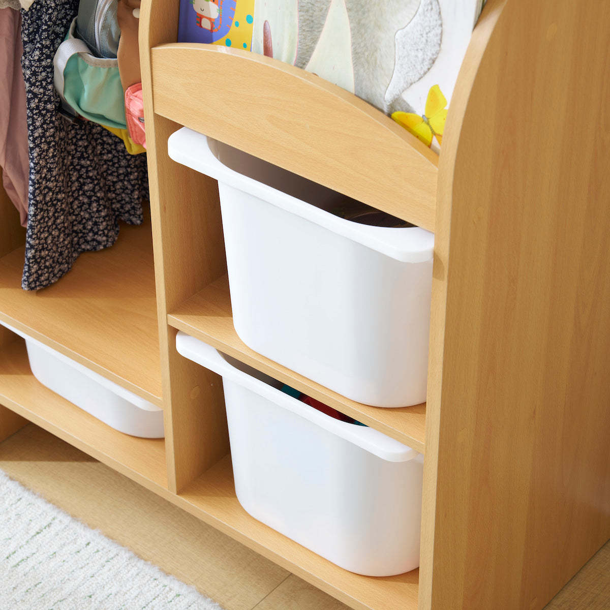 木製おもちゃ収納ラック