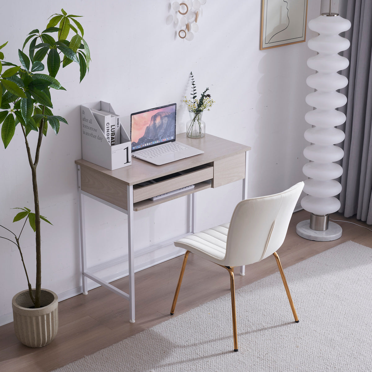 キーボードスペース付ベーシック勉強机 – CAGUUU