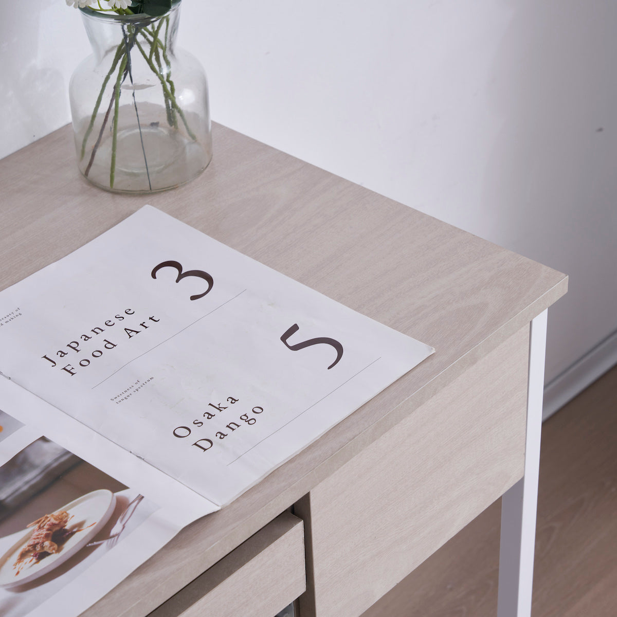 キーボードスペース付ベーシック勉強机 | 使いやすい配置で学習環境が