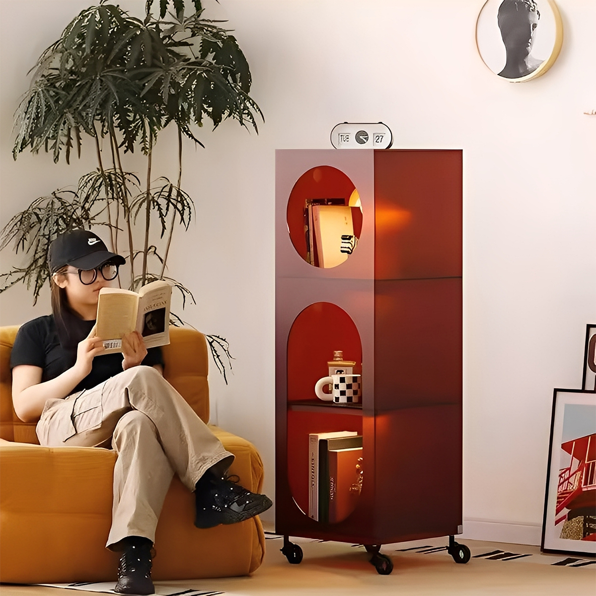 キャスター付きミニキャビネット | 必要な場所へスムーズに移動できる