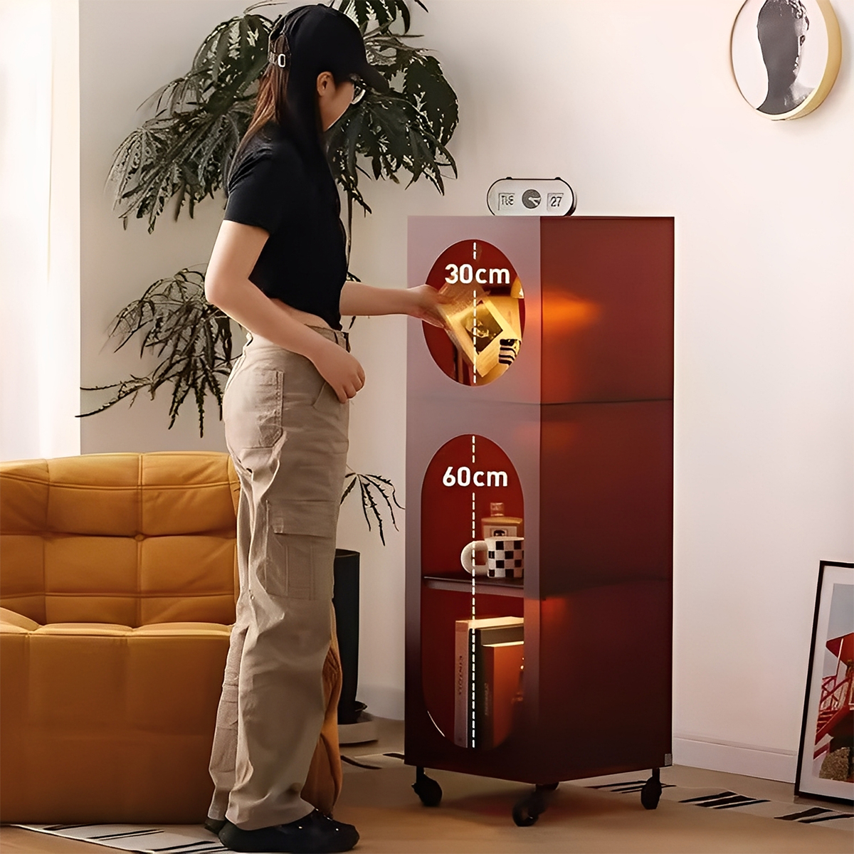 キャスター付きミニキャビネット | 必要な場所へスムーズに移動できる