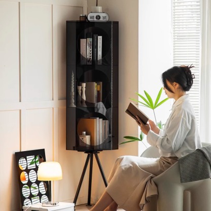 MonoLucent クリアコーナーキャビネット