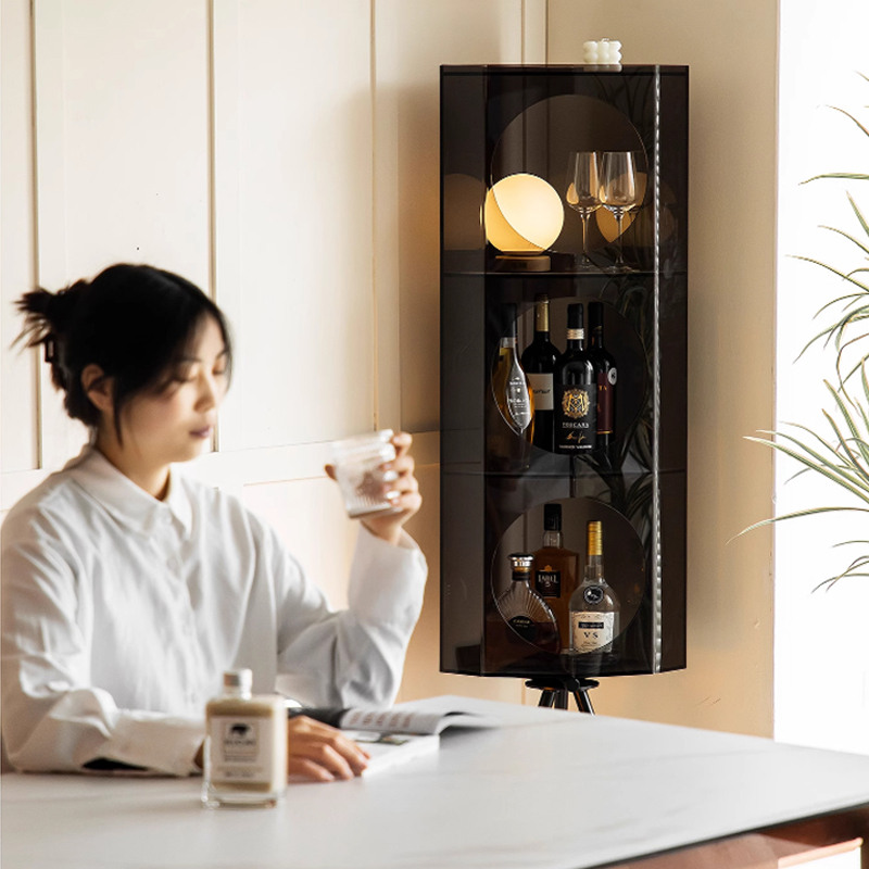 MonoLucent クリアコーナーキャビネット