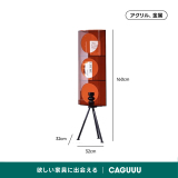 MonoLucent クリアコーナーキャビネット