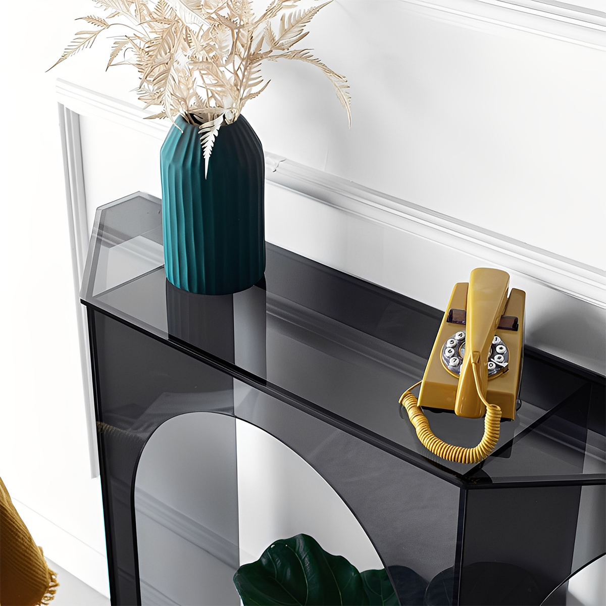 MonoLucent レトロアーチ型コンソールテーブル