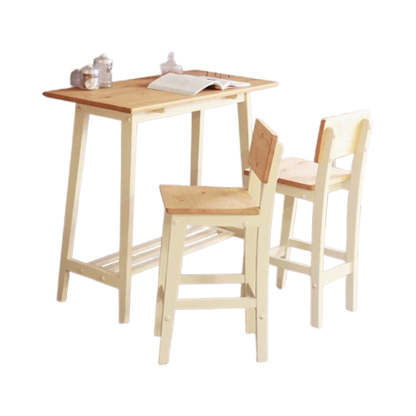 ヴィンテージカウンターテーブル3点セット | パイン無垢の温もりが