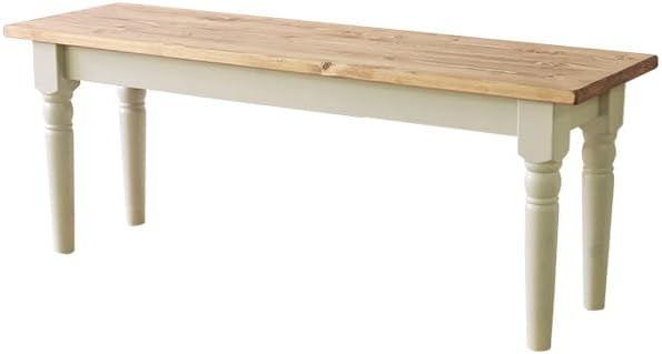 カントリーパイン材ダイニングベンチ | 天然オイル仕上げの座面で