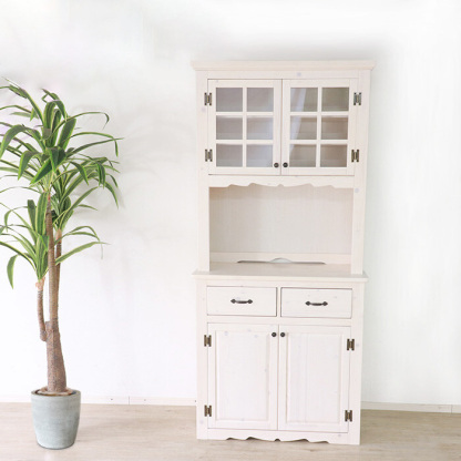 カントリーパイン材無垢カップボード – CAGUUU