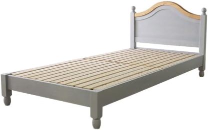 カントリーシングルベッドフレーム | 自然の温もりと優れた通気性を