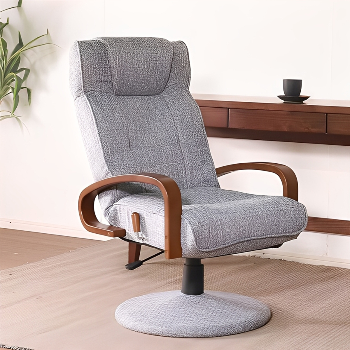 シンプル昇降・回転式リクライニングチェア