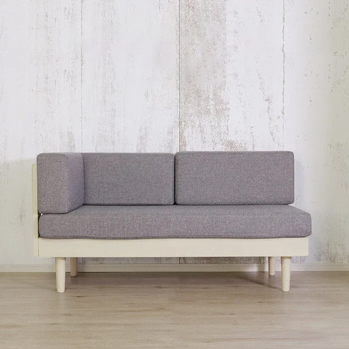 カントリーパイン材フレームカウチソファ