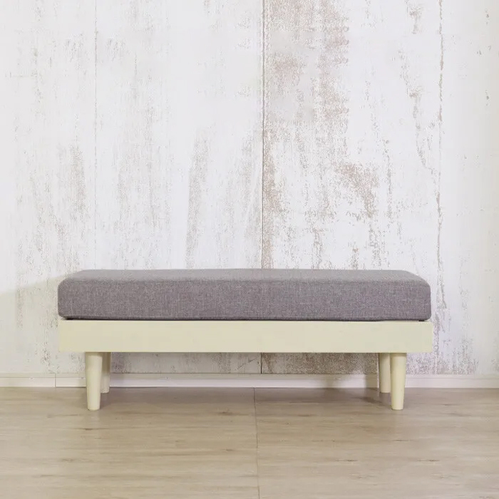 カントリーパイン材ファブリックソファ